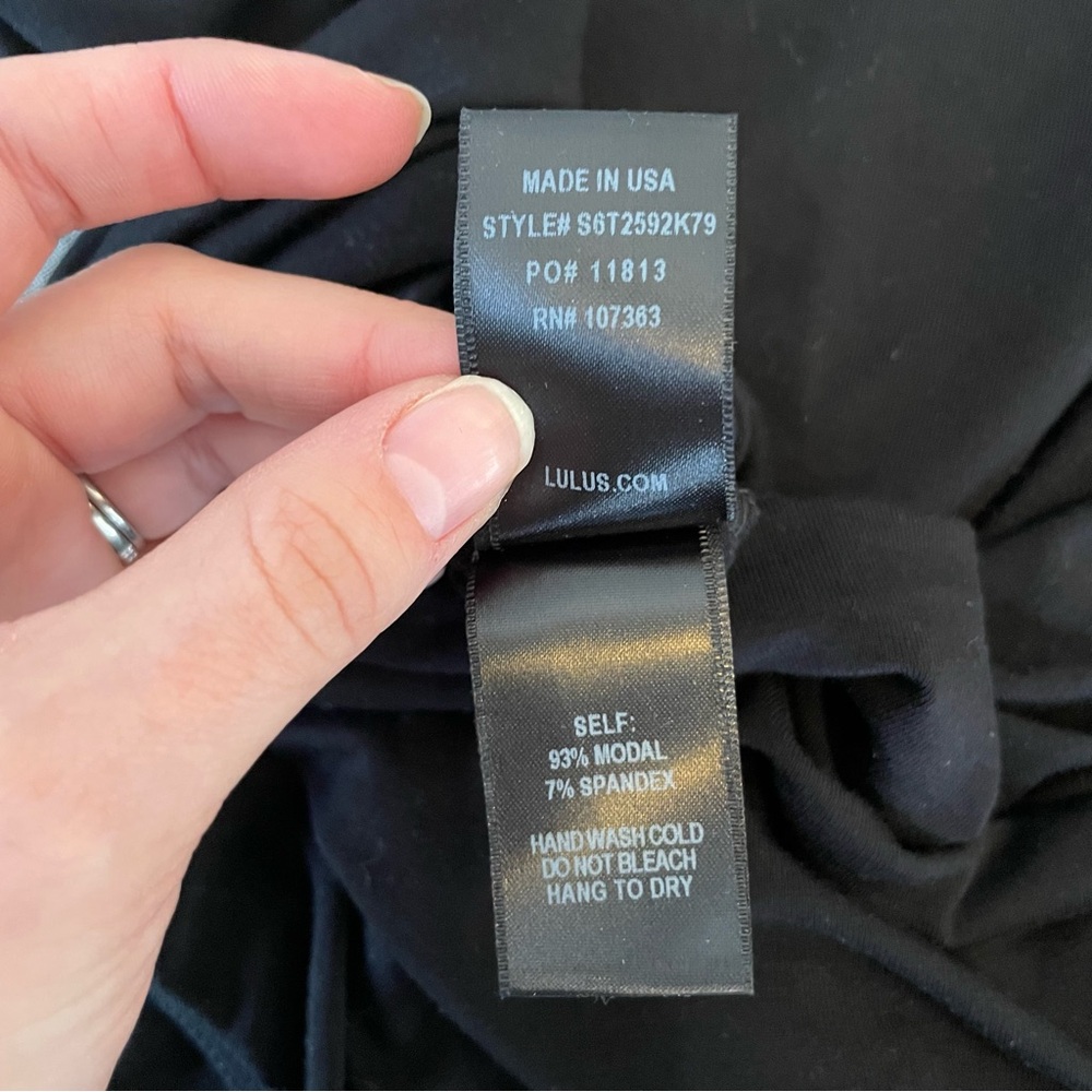 Lulu's Black Backless Long Sleeve Bodysuit XS NWOT - Picture 13 of 16